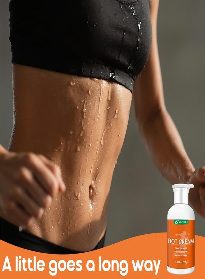 Elitribe Hot Cream Sweat Enhancer Lotion for Women and Men and Body Sculpting Cellulite Workout Ultra Moisturizing and Invigorating Body Firming Cream with Natural Oils - 12.34 Fluid Ounce - Image 2